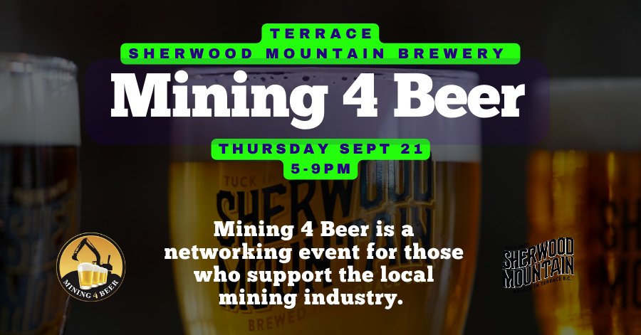Advertising, Mining 4 Beer Event, Terrace BC, Septembe 21, 2023